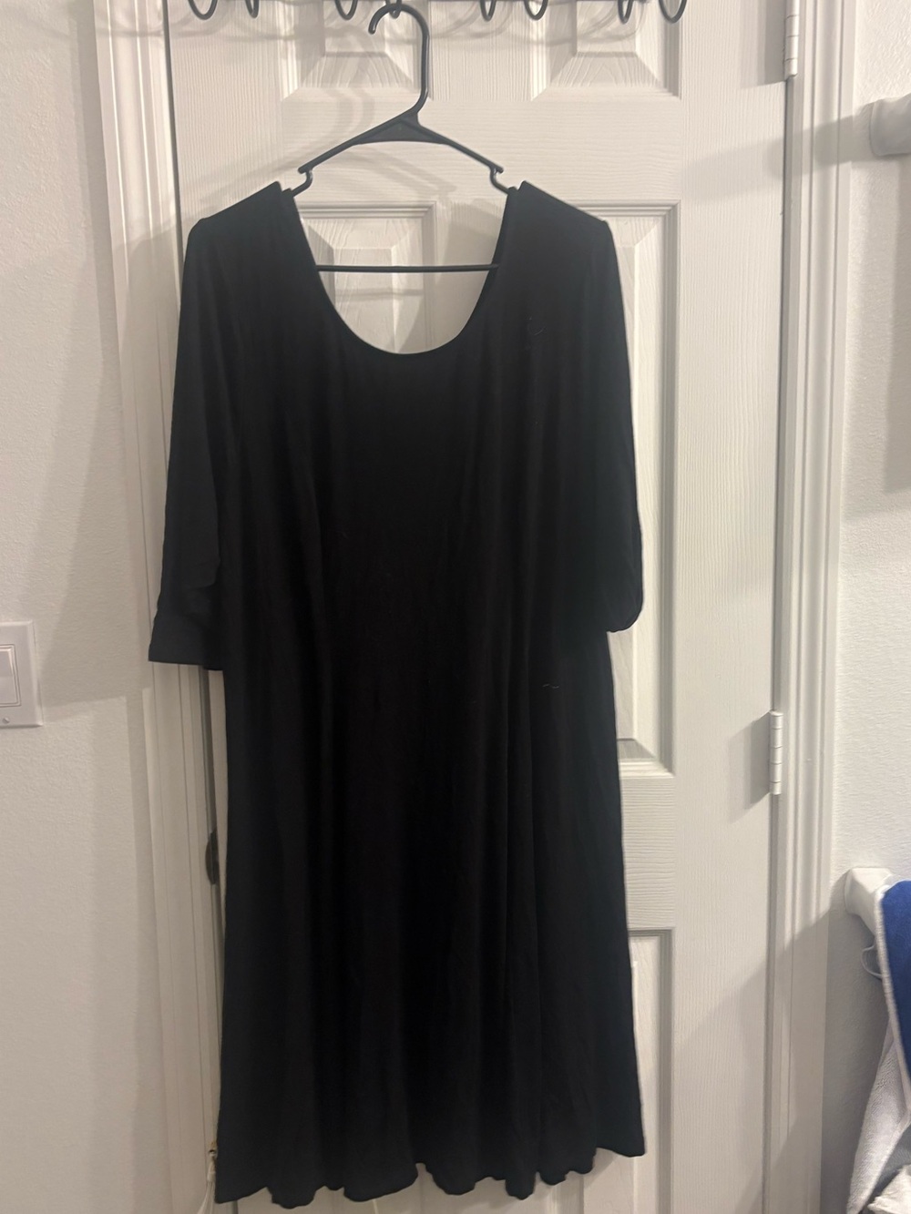 Torrid Corsst Back Black Scoop Neck MIDI Dress